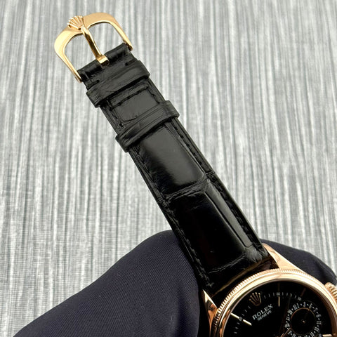 Rolex Cellini Date Ref. 50515 | Full-Set 2017 | 18K Rosegold | Automatic | 39mm | Black Dial | Top Condition | VIP