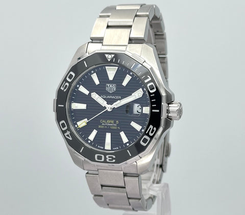 Tag Heuer Aquaracer 300M Calibre 5 Ref. WAY201A | Full-Set 2019 | 43mm | Automatic | Black Dial | Top