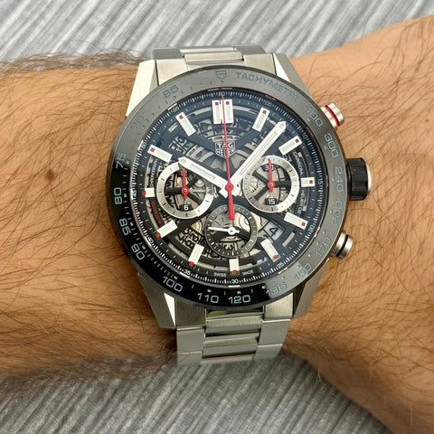 Tag Heuer Carrera Chronograph Ref. CBG2A10.BA0654 | Full-Set 10/2022 | Automatic | Heuer 02 Manufakturwerk | 45mm | Top