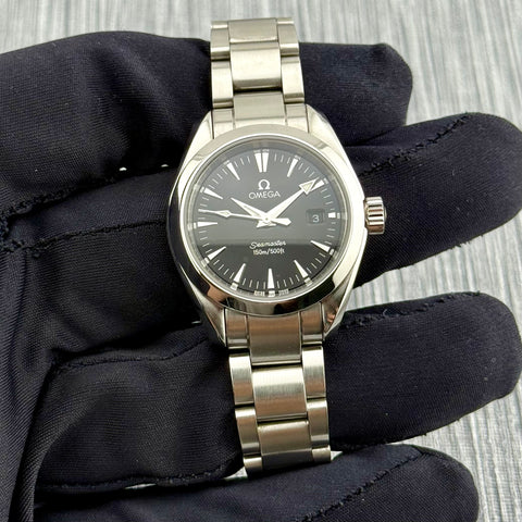 Omega Seamaster Aqua Terra Ref. 2577.50 | Quartz | 29mm | Black Dial | Lady | Top | VIP