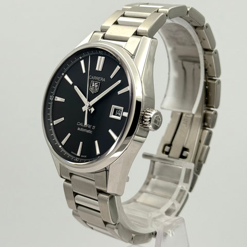 Tag Heuer Carrera Calibre 5 Ref. WAR211A.BA0792 | Full-Set 2019 | Serviced 05/2025 | Automatic | 39mm | Black Dial | Top | VIP
