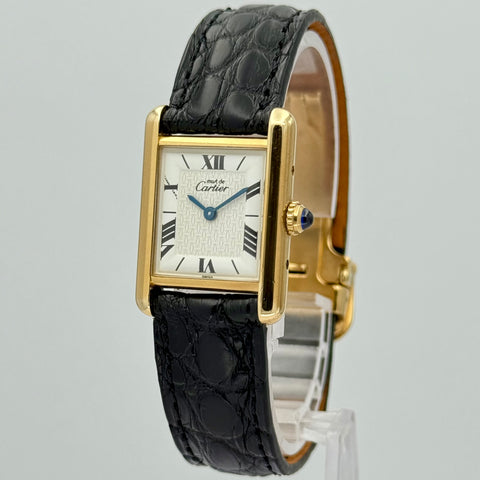 Cartier Tank Vermeil Ref. 1613 | Quartz | 20x28mm | Rare Dial | Selten | Ladies | Top | VIP