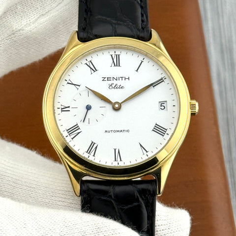 Zenith Elite Ref. 30.0040.680 | Full-Set 2000 | 18K (750er) Gelbgold | Automatic | Date | 36mm | Rare | Top | VIP