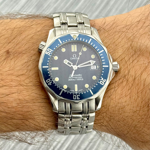 Omega Seamaster Professional Diver 300M Ref. 2561.80 | Serviced 09/2025 | Quartz | 36mm | Blue Wave Dial | Mid Size | Top | VIP