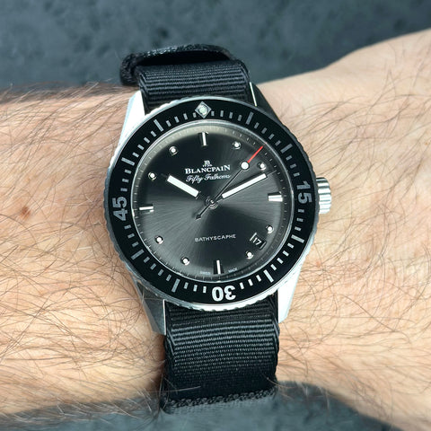 Blancpain Fifty Fathoms Bathyscaphe Ref. 5100B-1110-B52A | Full-Set 2021 | Automatic | 38mm | Grey Dial