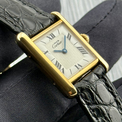 Cartier Tank Vermeil Ref. 1613 | Quartz | 20x28mm | Rare Dial | Selten | Ladies | Top | VIP