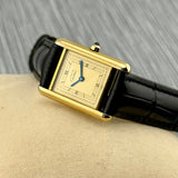 Cartier Tank Quartz Small silber-vergoldet Ref. 3 | 23x30mm | Rare Roman Dial | Art Deco