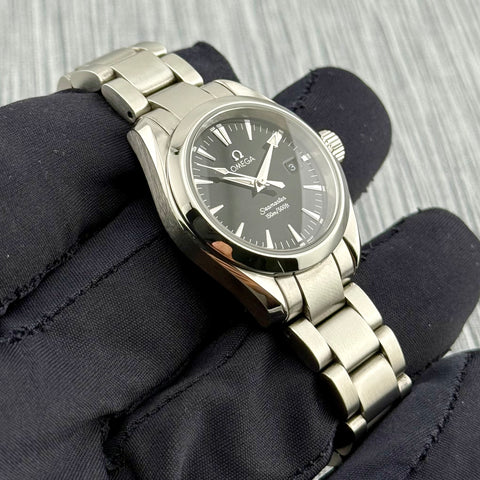 Omega Seamaster Aqua Terra Ref. 2577.50 | Quartz | 29mm | Black Dial | Lady | Top | VIP