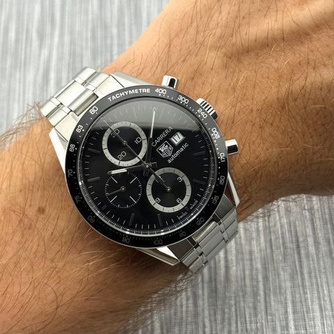 Tag Heuer Carrera Calibre 16 Chronograph Ref. CV2010.BA0786 | Full-Set 2006 | Serviced 07/2025 | Chronograph | 41mm | Black Dial | Rare | VIP