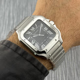 Cartier Santos Large Ref. WSSA0096 | Full-Set 11/2025 | Cartier Garantie 11/2033 | 47x39.5mm | Black Dial | Top