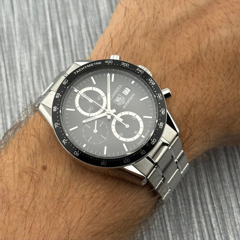 Tag Heuer Carrera Calibre 16 Chronograph Ref. CV2010.BA0786 | Full-Set 2006 | Serviced 07/2025 | Chronograph | 41mm | Black Dial | Rare | VIP