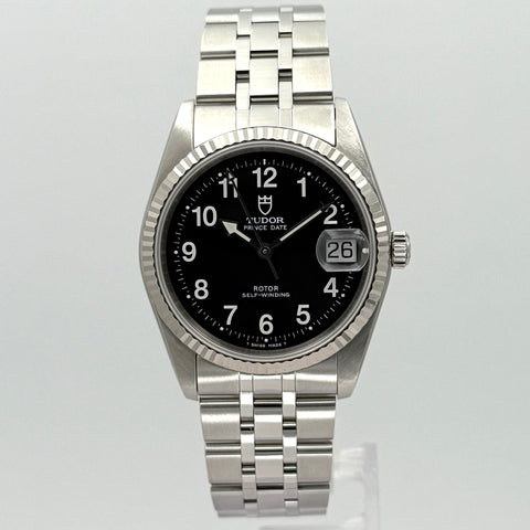 Tudor Prince Date Ref. 74034 | Full-Set 2001 | Serviced 08/2025 | LC100 | 34mm | Black Dial | Rare