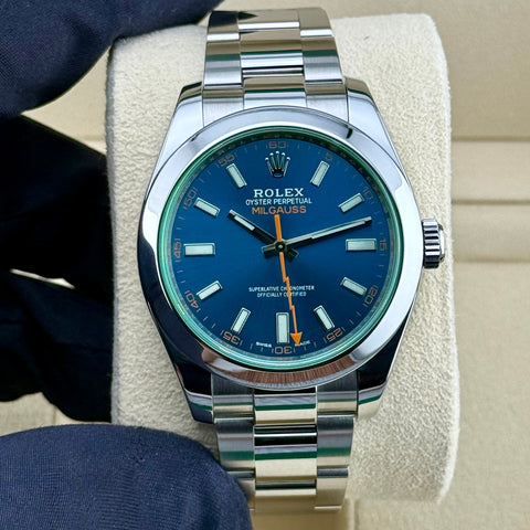 Rolex Milgauss Ref. 116400GV | Full-Set 2022 | Blue Dial | 40mm | Selten | Discontinued | Top | VIP