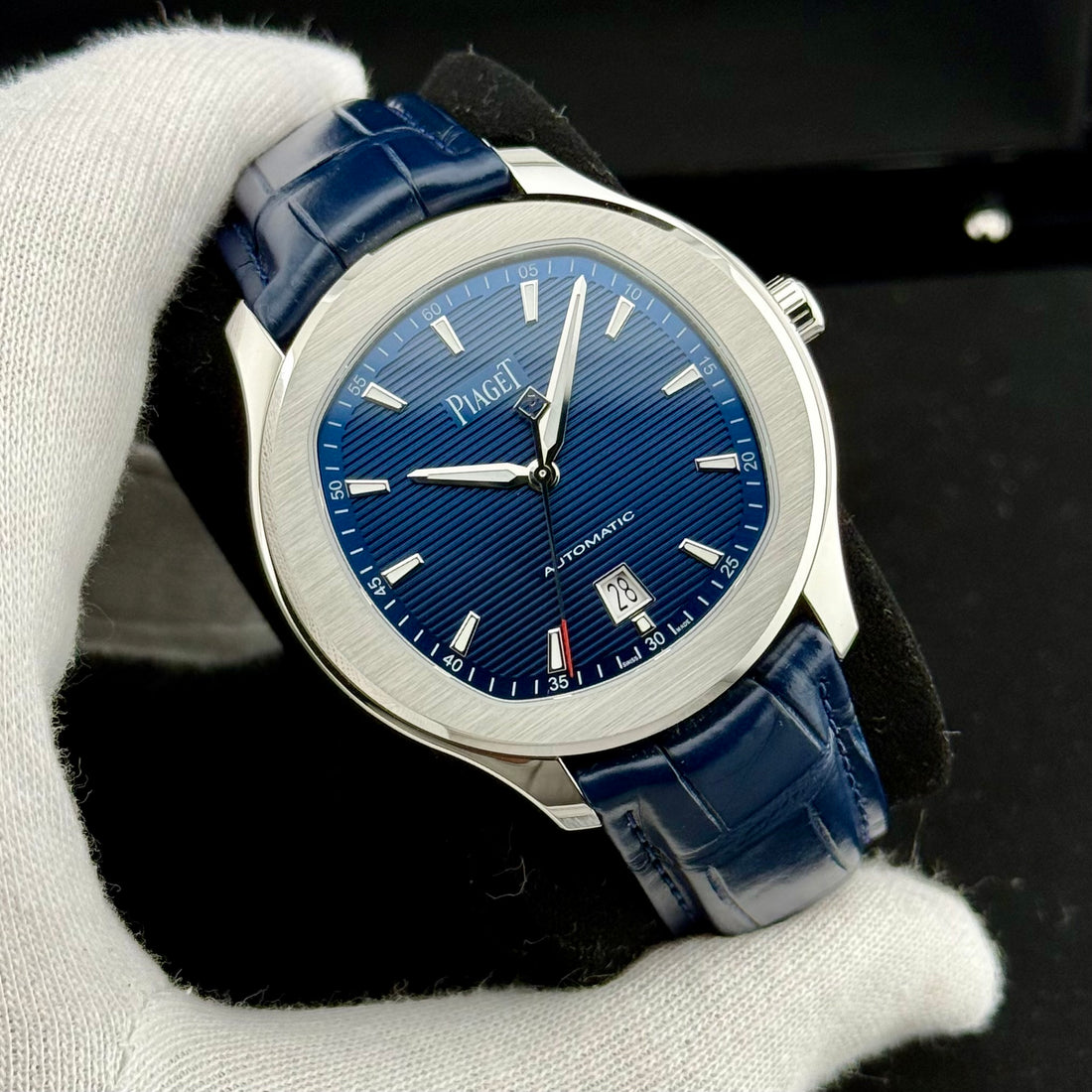 Piaget Polo S Date Ref. G0A43001 | Full-Set 10/2023 | Top Condition | Like New | 42mm | Blue Dial