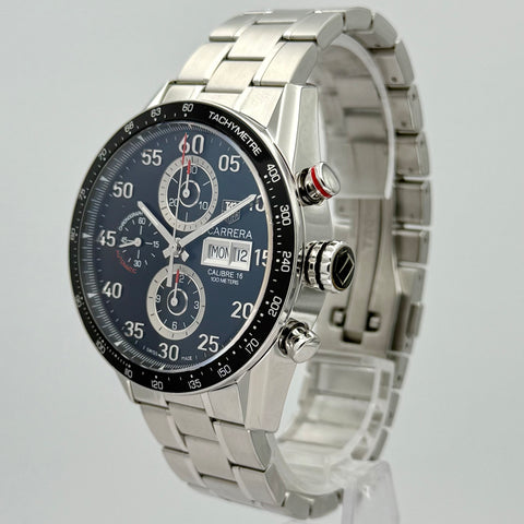 Tag Heuer Carrera Calibre 16 Ref. CV2A10.BA0796 | Full-Set 2017 | Chronograph | 43mm | Black Dial | Day-Date | Top | VIP