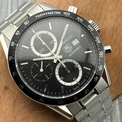 Tag Heuer Carrera Calibre 16 Chronograph Ref. CV2010.BA0786 | Full-Set 2006 | Serviced 07/2025 | Chronograph | 41mm | Black Dial | Rare | VIP