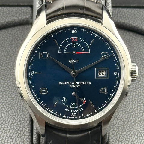 Baume & Mercier Clifton GMT Ref. M0A10316 | Full-Set 06/2023 | Unworn | Ungetragen | 43mm | Blue Dial