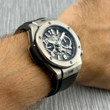 Hublot Big Bang Unico Chronograph Ref. 421.NX.1170.RX | Full-Set 11/2024 | Hublot 11/2026 | Titan | 44mm | Top Condition