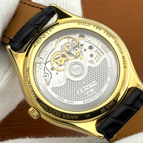 Zenith Elite Ref. 30.0040.680 | Full-Set 2000 | 18K (750er) Gelbgold | Automatic | Date | 36mm | Rare | Top | VIP
