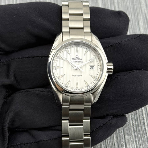 Omega Seamaster Aqua Terra Ref. 2311030600200 | Full-Set 2015 | Quartz | Ladies | Damen | 30mm | Silver Dial | Top | VIP