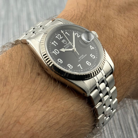 Tudor Prince Date Ref. 74034 | Full-Set 2001 | Serviced 08/2025 | LC100 | 34mm | Black Dial | Rare