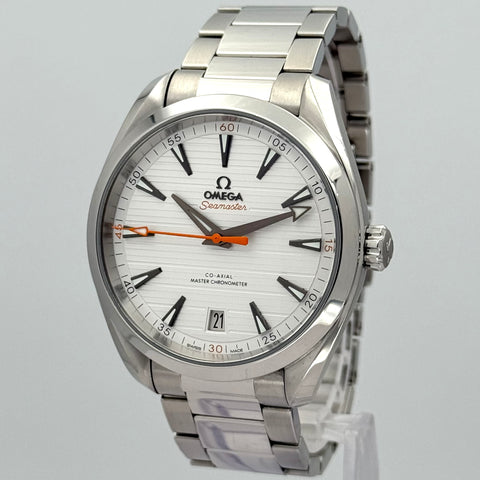 Omega Seamaster Aqua Terra Co-Axial Ref. 220.10.41.21.02.001 | Full-Set 08/2023 | Omega Garantie 08/2027 | Silver Dial | 41mm | Top | VIP