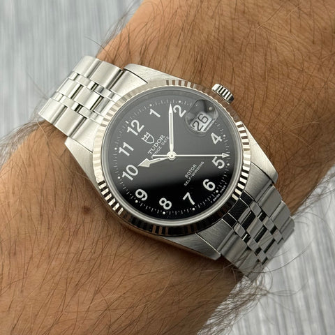 Tudor Prince Date Ref. 74034 | Full-Set 2001 | Serviced 08/2025 | LC100 | 34mm | Black Dial | Rare