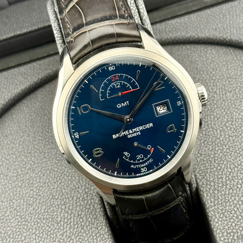 Baume & Mercier Clifton GMT Ref. M0A10316 | Full-Set 06/2023 | Unworn | Ungetragen | 43mm | Blue Dial