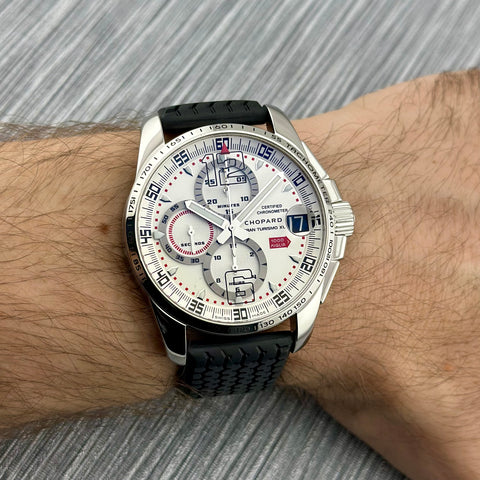 Chopard Mille Miglia Gran Turismo XL Ref. 168459-3009 | Full-Set 2009 | Serviced | Limited 2008 pcs | 44mm | White Dial | Top | VIP