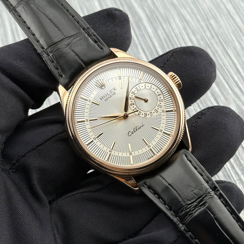 Rolex Cellini Date Ref. 50515 | Full-Set 2018 | 18K Rosegold | Automatic | 39mm | Silver Dial | Top Condition | VIP