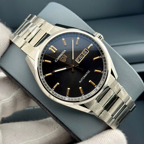Tag Heuer Carrera Calibre 5 Day-Date Ref. WBN2013.BA0640 | Full-Set 05/2025 | Unworn | 41mm | Day-Date | Top