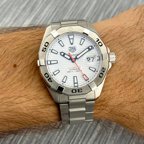 Tag Heuer Aquaracer Calibre 5 Ref. WBD2111.BA0928 | Full-Set 12/2020 | White Dial | 41mm | Automatic | VIP