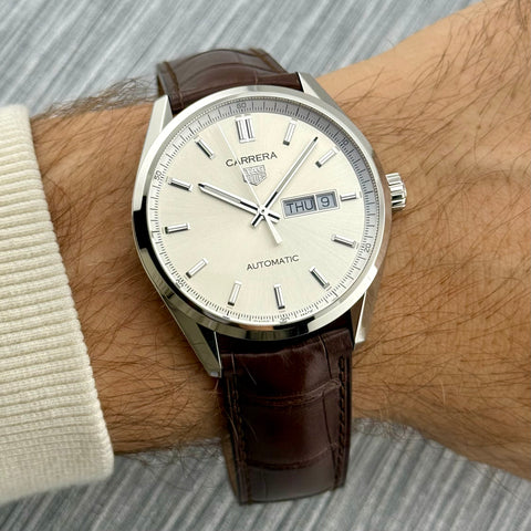 Tag Heuer Carrera Calibre 5 Day-Date Ref. WBN2011.FC6484 | Full-Set 03/2025 | NEU | Automatic | 41m | Silver Dial | VIP