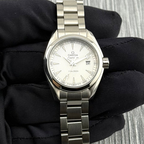 Omega Seamaster Aqua Terra Ref. 2311030600200 | Full-Set 2015 | Quartz | Ladies | Damen | 30mm | Silver Dial | Top | VIP