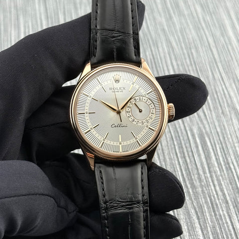 Rolex Cellini Date Ref. 50515 | Full-Set 2018 | 18K Rosegold | Automatic | 39mm | Silver Dial | Top Condition | VIP