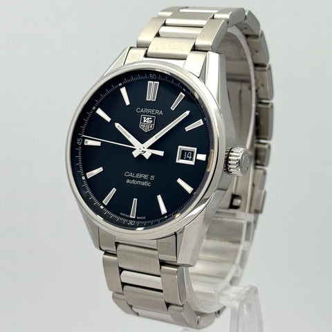 Tag Heuer Carrera Calibre 5 Ref. WAR211A.BA0792 | Full-Set 2019 | Serviced 05/2025 | Automatic | 39mm | Black Dial | Top | VIP