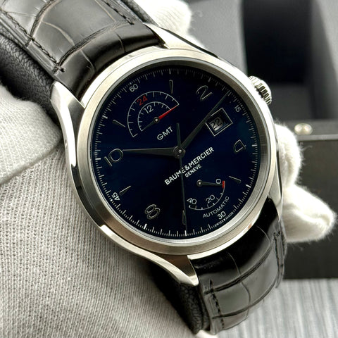 Baume & Mercier Clifton GMT Ref. M0A10316 | Full-Set 06/2023 | Unworn | Ungetragen | 43mm | Blue Dial