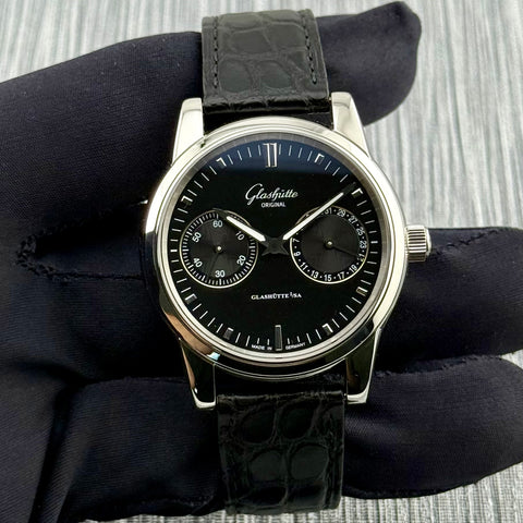 Glashütte Senator Zeigerdatum Ref. 1-39-58-01-02-04 | Full-Set 05/2025 | Unworn | 40mm | Black Dial | Hand Date | Automatic | Top | VIP