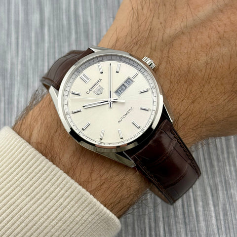 Tag Heuer Carrera Calibre 5 Day-Date Ref. WBN2011.FC6484 | Full-Set 03/2025 | NEU | Automatic | 41m | Silver Dial | VIP