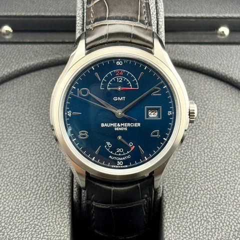 Baume & Mercier Clifton GMT Ref. M0A10316 | Full-Set 06/2023 | Unworn | Ungetragen | 43mm | Blue Dial