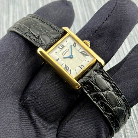 Cartier Tank Vermeil Ref. 1613 | Quartz | 20x28mm | Rare Dial | Selten | Ladies | Top | VIP