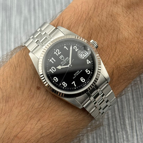 Tudor Prince Date Ref. 74034 | Full-Set 2001 | Serviced 08/2025 | LC100 | 34mm | Black Dial | Rare