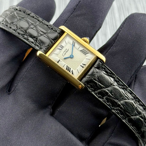 Cartier Tank Vermeil Ref. 1613 | Quartz | 20x28mm | Rare Dial | Selten | Ladies | Top | VIP