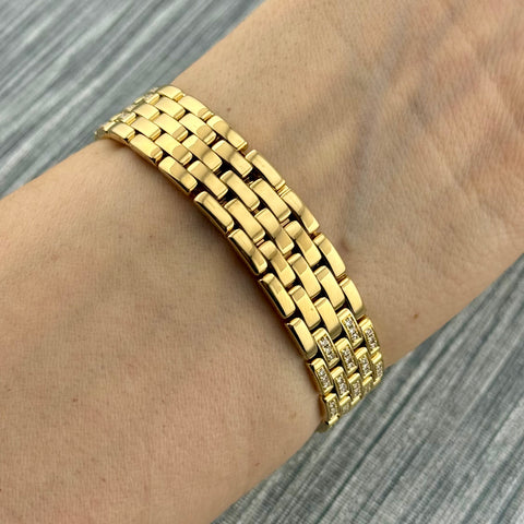 Cartier Panthère Ref. 866919 | Serviced 04/2025 | Factory Diamonds | 22mm | 18K Yellow Gold | Rare | Quarz | VIP