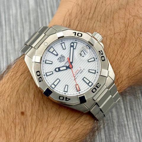 Tag Heuer Aquaracer Calibre 5 Ref. WBD2111.BA0928 | Full-Set 12/2020 | White Dial | 41mm | Automatic | VIP
