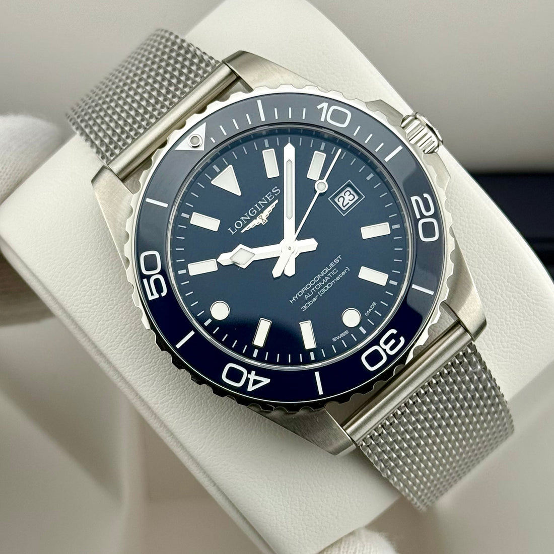 Longines Hydroconquest 42 Ref. L37884966 | Full-Set 09/2026 | NEU | Unworn | Milanaise | Blue Dial