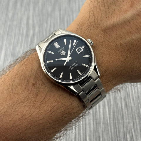 Tag Heuer Carrera Calibre 5 Ref. WAR211A.BA0792 | Full-Set 2019 | Serviced 05/2025 | Automatic | 39mm | Black Dial | Top | VIP