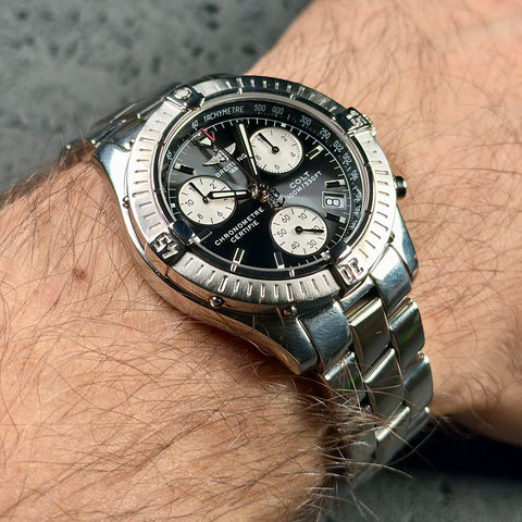 Breitling Colt Chronograph Ref. A73350 | Papiere 2002 | Quarz | 38mm | Black Dial | Top