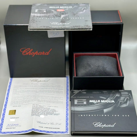 Chopard Mille Miglia Gran Turismo XL Ref. 168459-3009 | Full-Set 2009 | Serviced | Limited 2008 pcs | 44mm | White Dial | Top | VIP