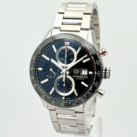 Tag Heuer Carrera Calibre 16 Ref. CBM2110.BA0651 | Full-Set 09/2024 | Unworn | Ungetragen | Tag Heuer Garantie 09/2026 | Chronograph | 41mm | Black Dial | VIP